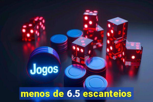 menos de 6.5 escanteios