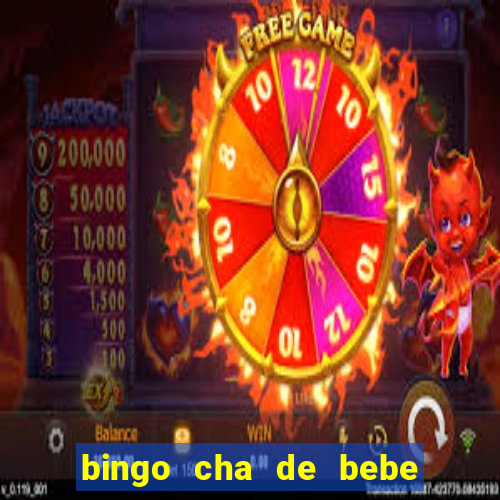 bingo cha de bebe cartelas para imprimir